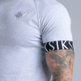 SikSilk - Grey Marl Tech T-Shirt